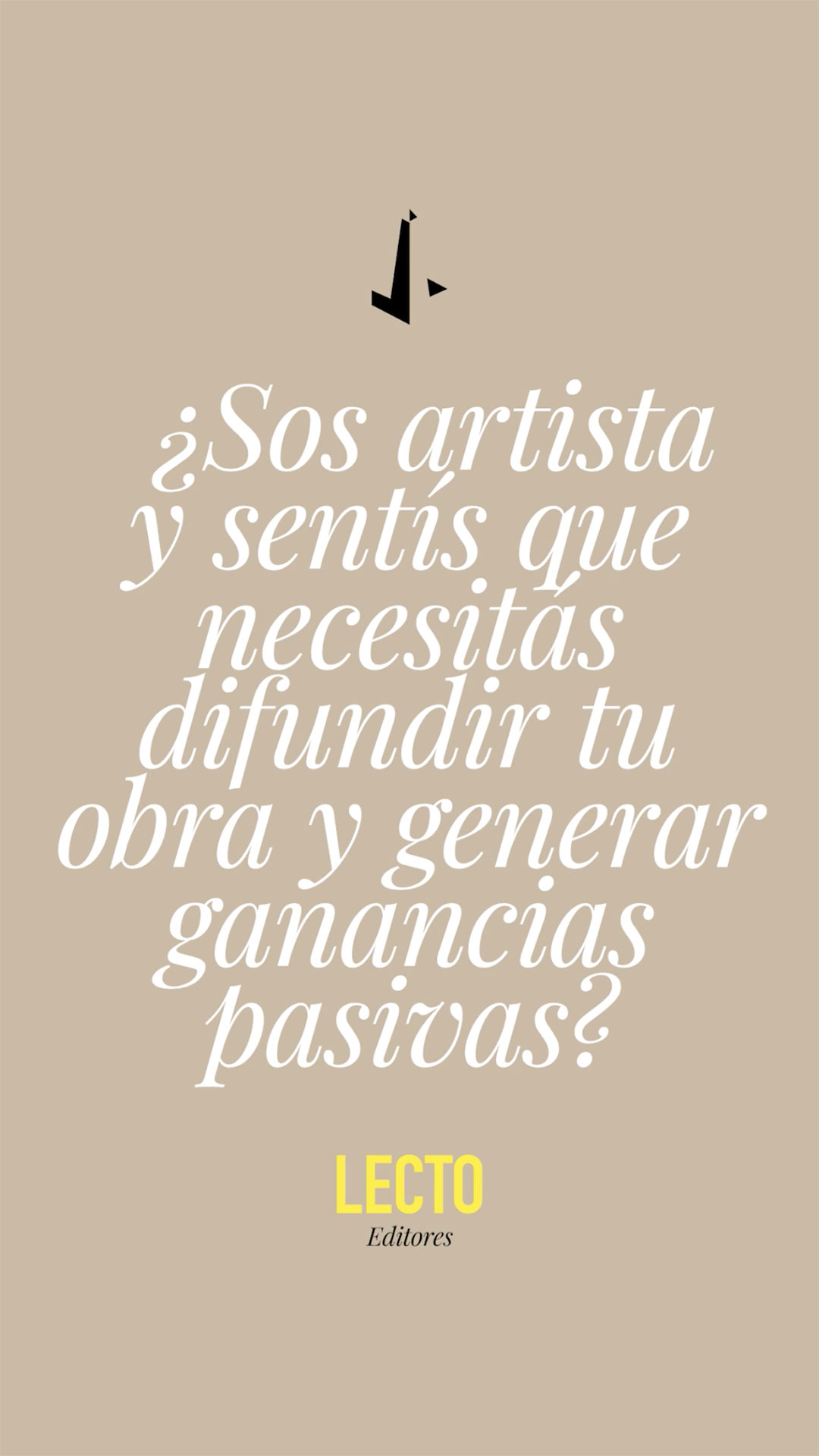 ¿Sos artista y sentís que necesitás difundir tu obra y generar ganancias pasivas?